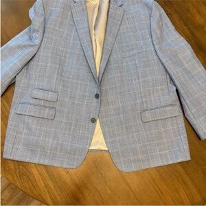 Ralph Lauren Light Blue Plaid Blazer
